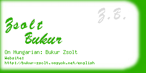zsolt bukur business card